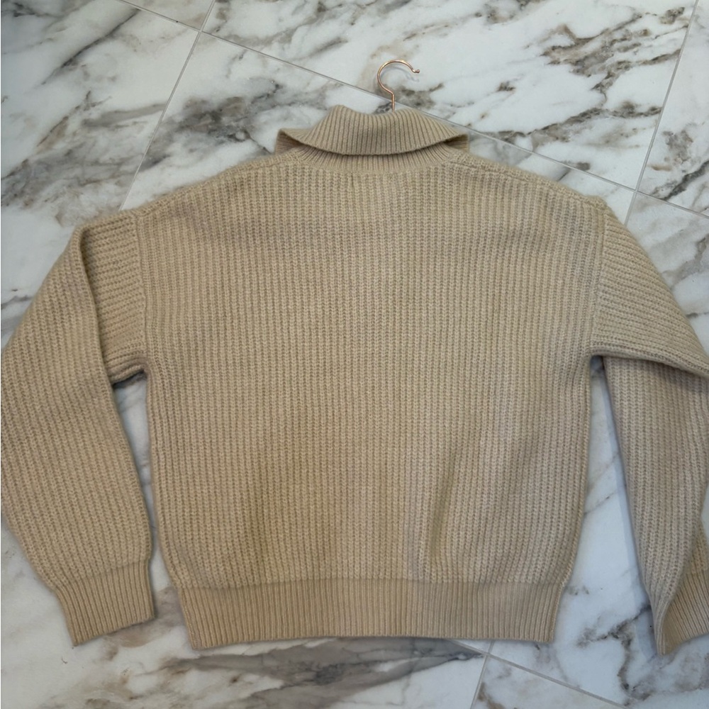 GREYLIN Pauline Button-Front Cropped Knit Sweater | Beige | Size L 🌟 - Picture 6 of 6